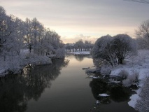 Река Вязьма. Вечер в марте