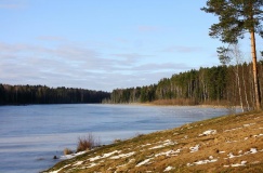 Озеро на Русятке. 1 января 2014 г.