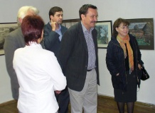 Вадим Абдрашитов с женой в выставочном зале музея